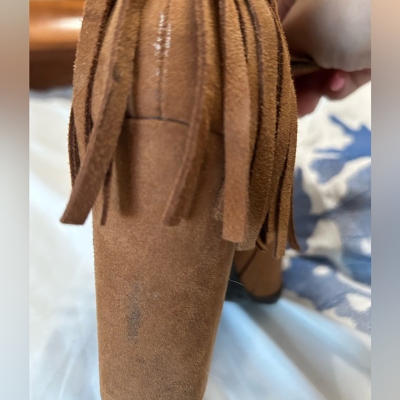 Women’s open DV open toed frindge Booties - Picture 10 of 11